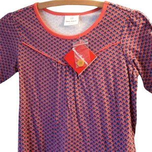 Hanna Andersson Dress Girls Purple and Coral Owl Size 140 NWT CJ103